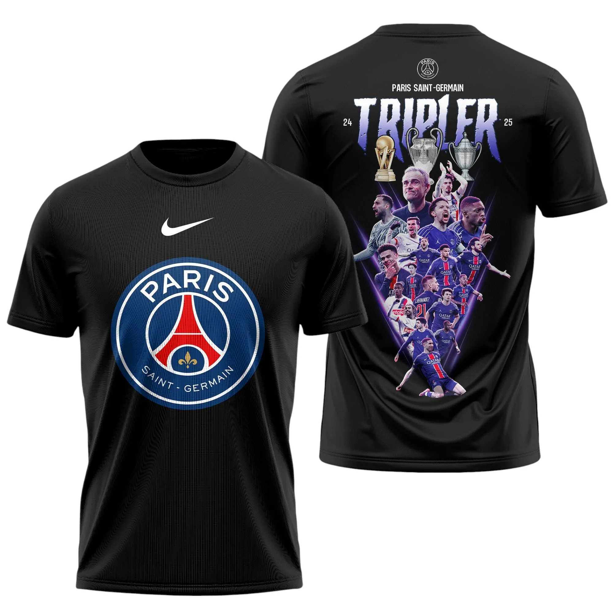 Football Fans Club T-Shirt, Active Lifestyle Tee PSG940