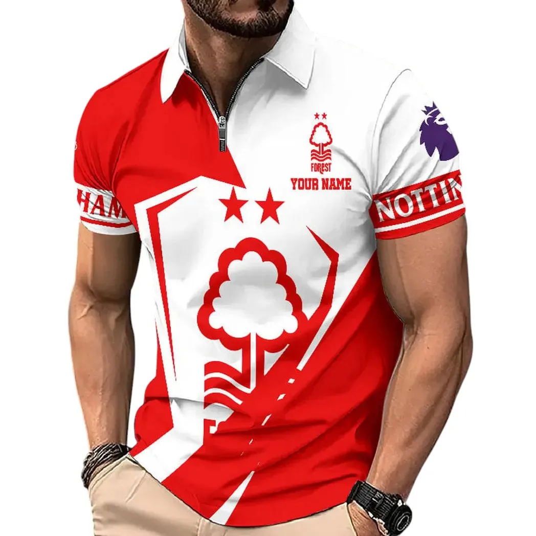 Forest Pride Zipper Polo Shirt, Custom Sport Zipper Polo SPO071