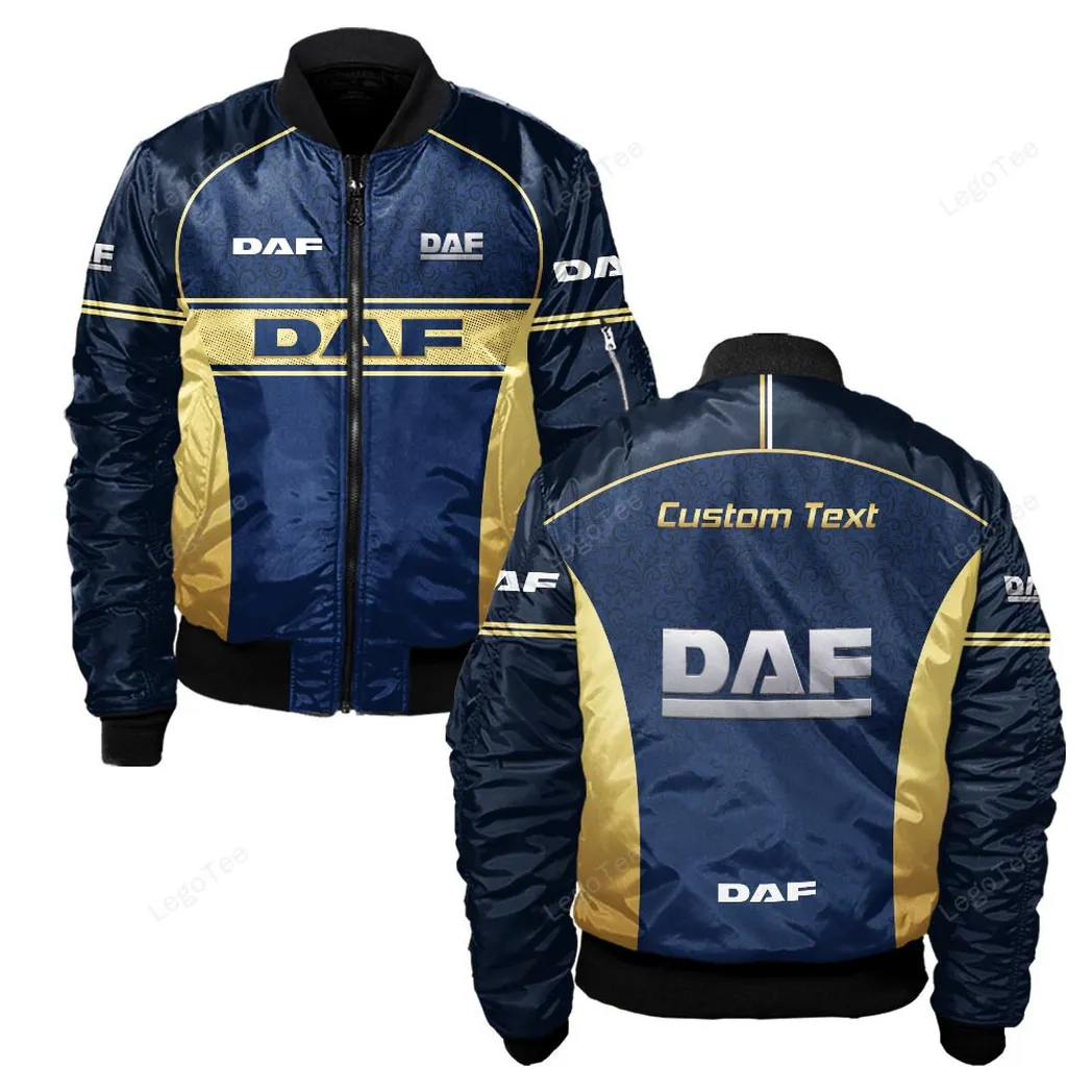 Freight Truck Bomber Jacket, Personalized Bomber Jacket Gear CAR137