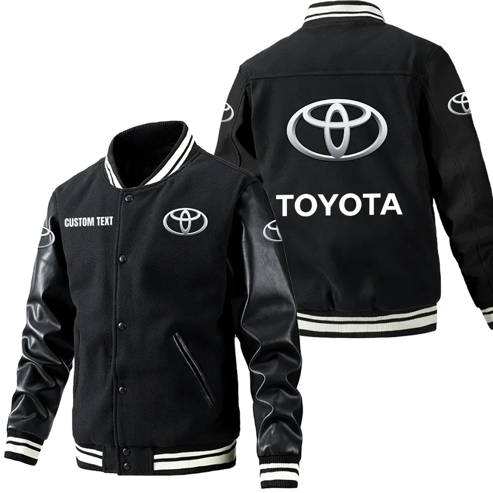 Garage Spirit Leather Baseball Jacket, Durable Rider Leather Jacket CAR180 - Black