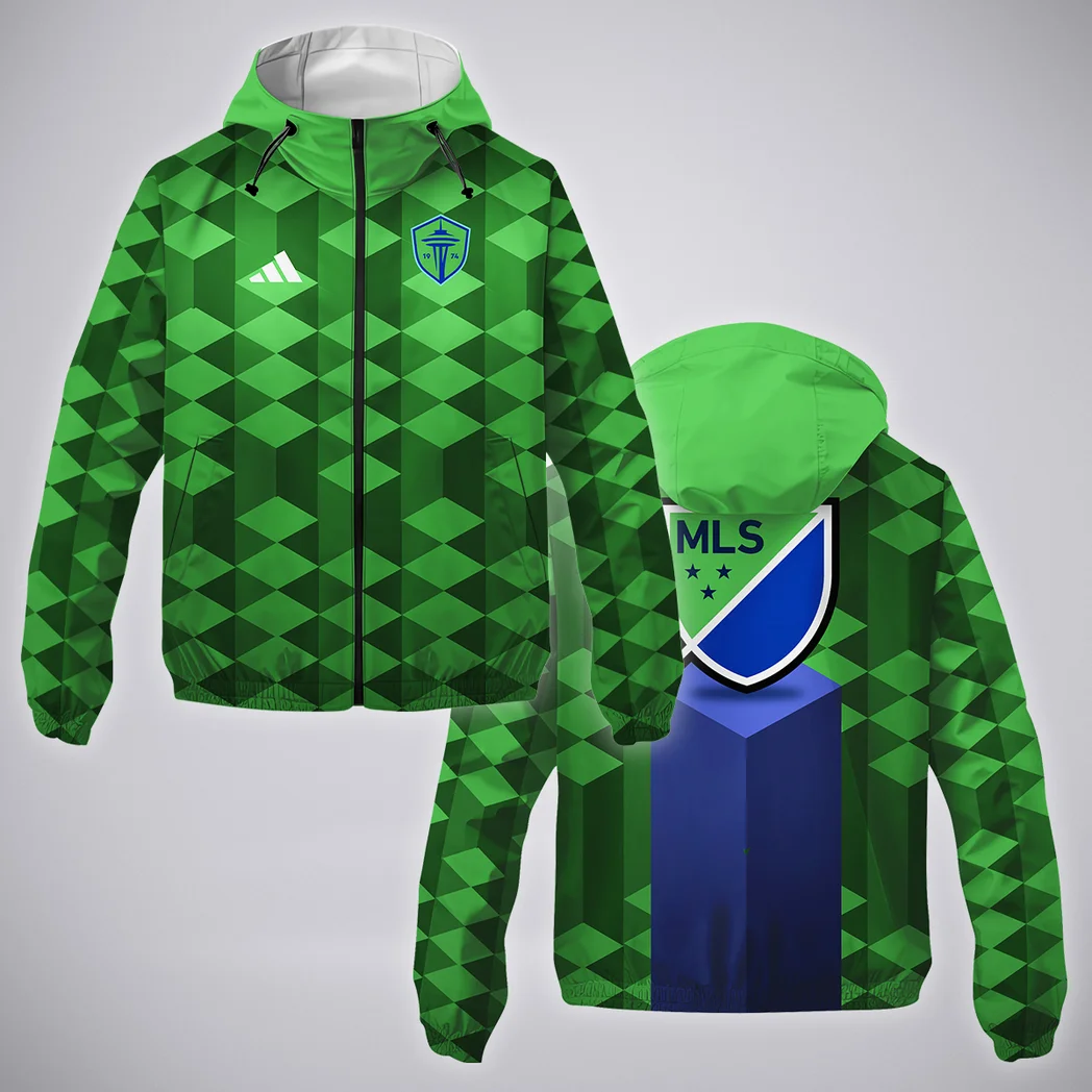 Goal Rising Windbreaker Jacket, Weather-Proof Fan Gear HVN1311SS