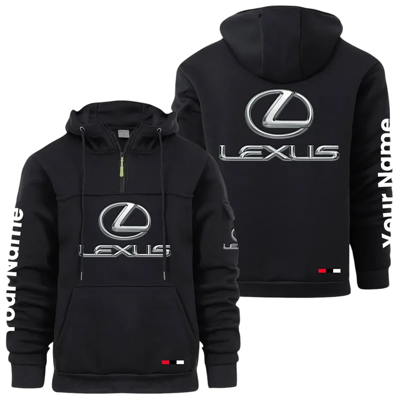 Grand Touring Auto Large Pocket Hoodie, Garage-Ready Lifestyle Hoodie CAR514 - Black