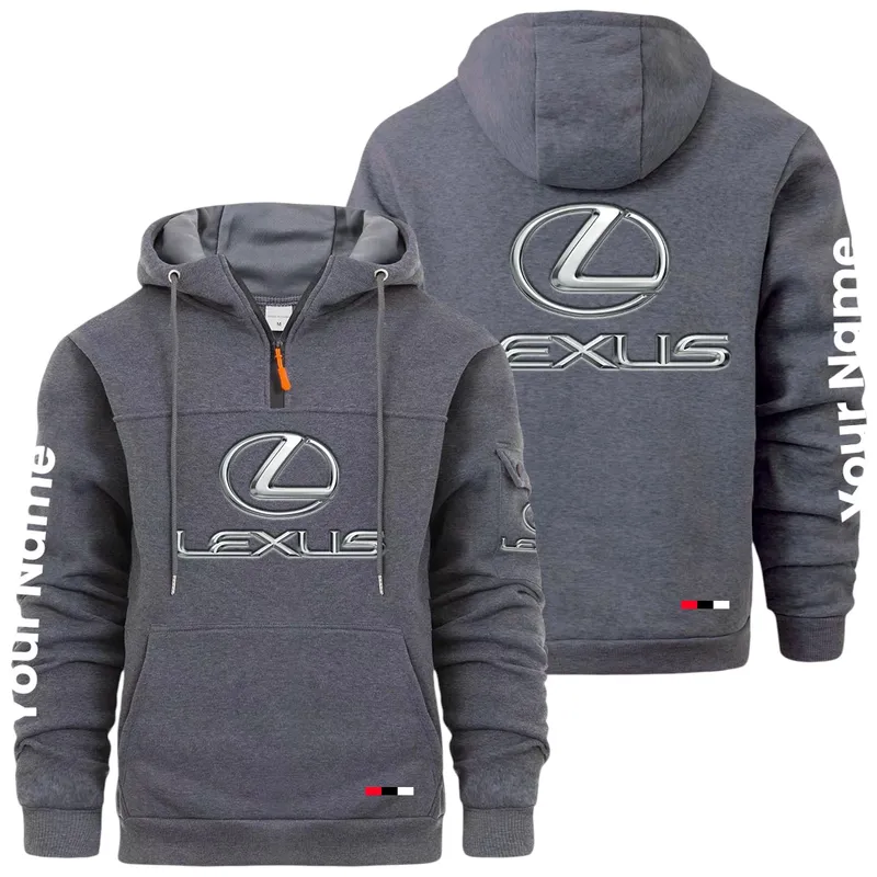 Grand Touring Auto Large Pocket Hoodie, Garage-Ready Lifestyle Hoodie CAR514 - Dark Gray