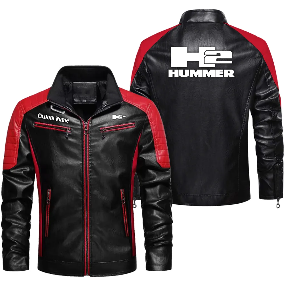 Heavy-Duty 4x4 Men's Pu Leather Jacket, Road Spirit PU Strength CAR040 - Red