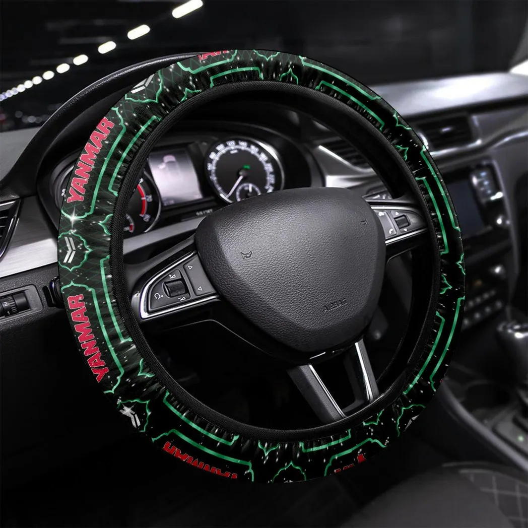 Heavy Duty Farm Tractor Steering Wheel Cover 3D Print, Custom Automotive Grip Wheel Cover CAR550 - Green