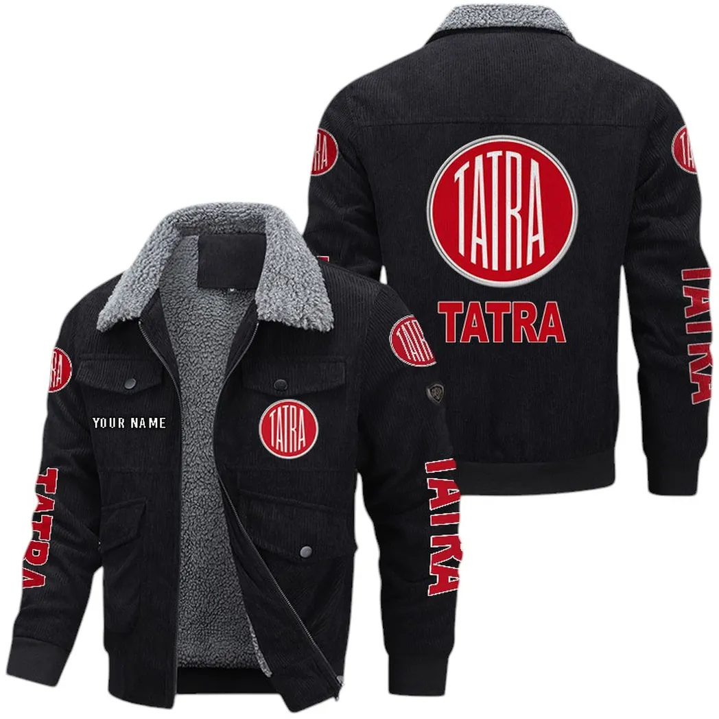 Heavy-Duty Vehicle Thickened Corduroy Jacket, Fan's Classic Corduroy Jacket CAR149 - Black