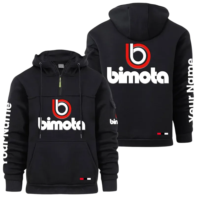 High-End Motorcycle Large Pocket Hoodie, Car Enthusiast Everyday Hoodie CAR514 - Black