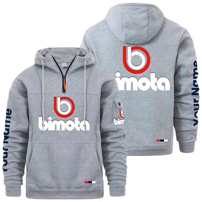 High-End Motorcycle Large Pocket Hoodie, Car Enthusiast Everyday Hoodie CAR514 - Light Gray