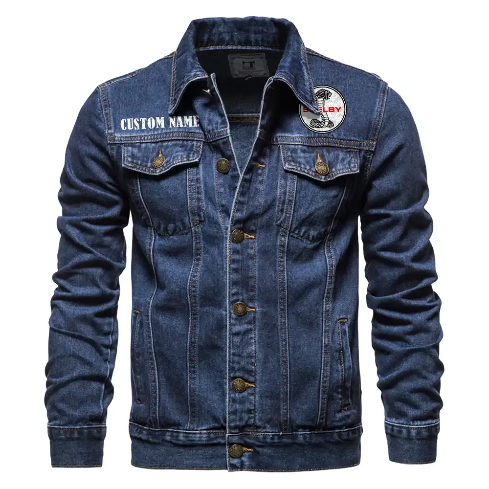 High-Horsepower Vehicle Denim Jacket, Car Lover's Denim Jacket CAR190 - Dark Blue