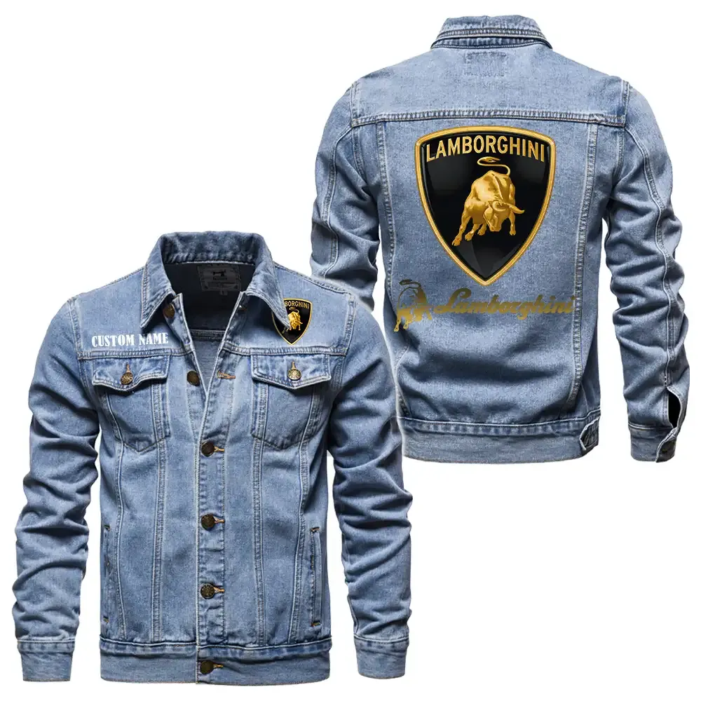 High-Performance Coupe Denim Jacket, Rugged Style Everyday Denim CAR190 - Light Blue