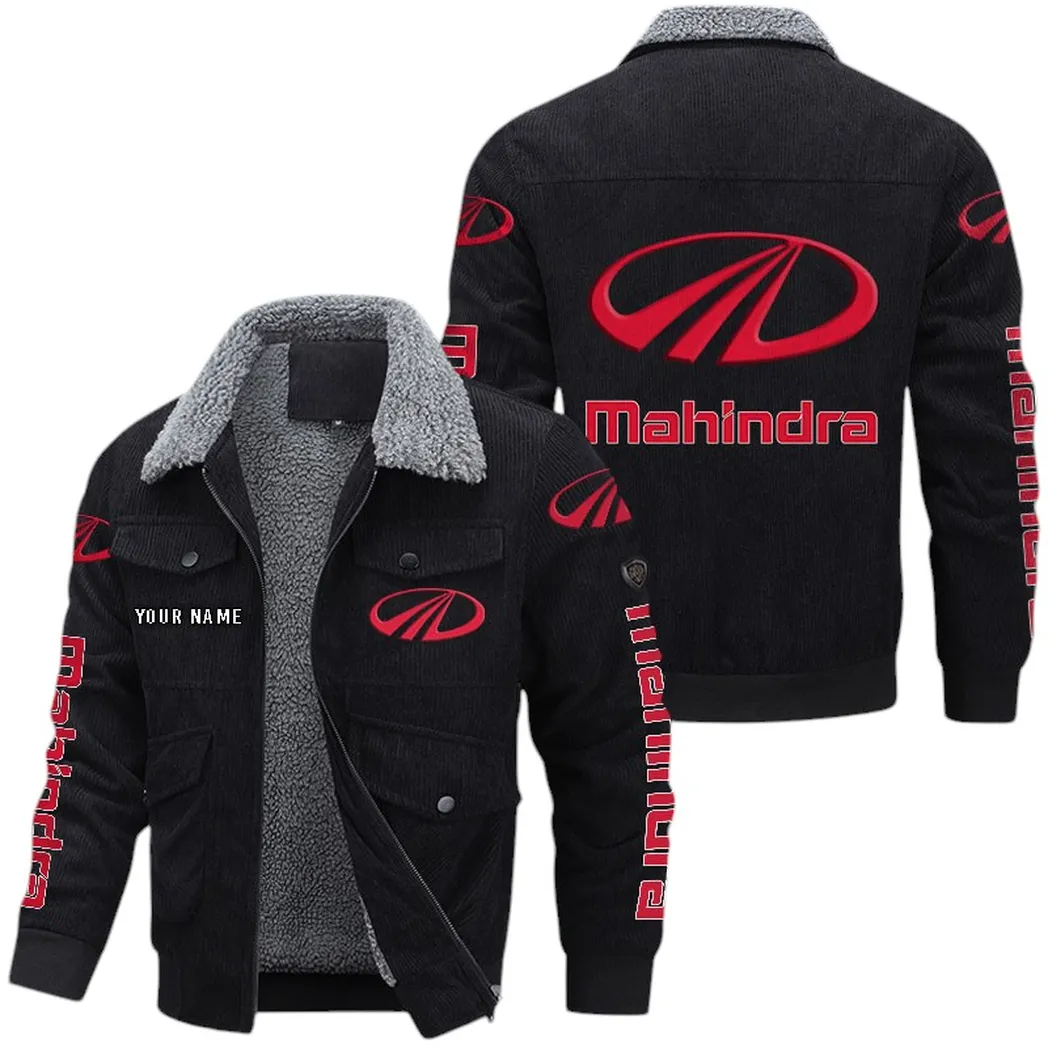 High-Performance Farm Machine Thickened Corduroy Jacket, Heavy Corduroy Sport Style CAR149 - Black