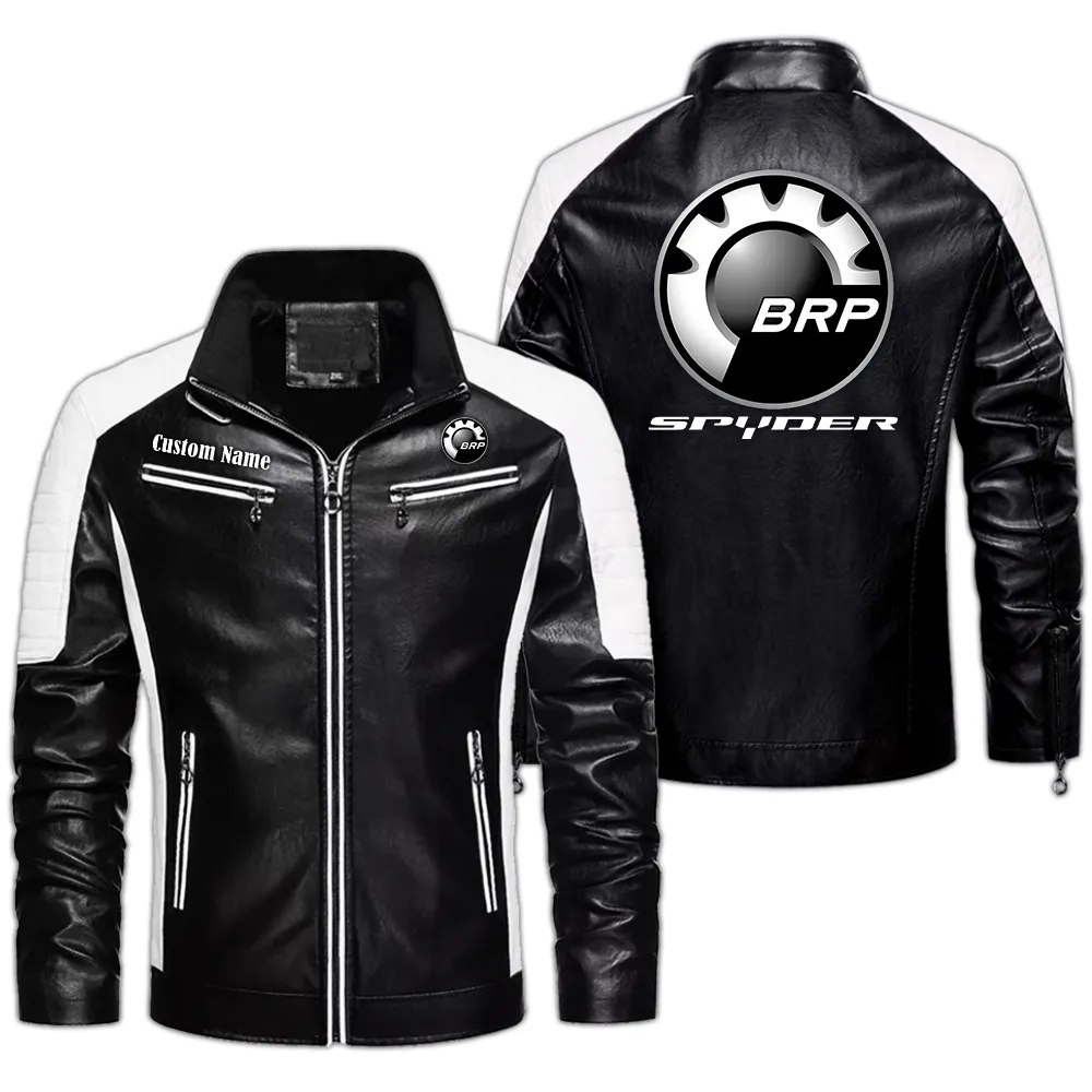 High-Performance Off-Roader Men's Pu Leather Jacket, Rugged PU Jacket for Gearheads CAR040 - Black