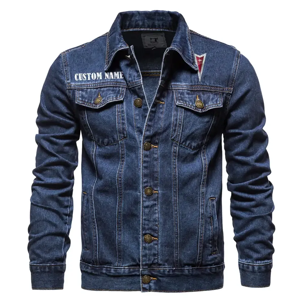 Iconic Road Car Denim Jacket, True Gearhead Denim Look CAR190 - Dark Blue