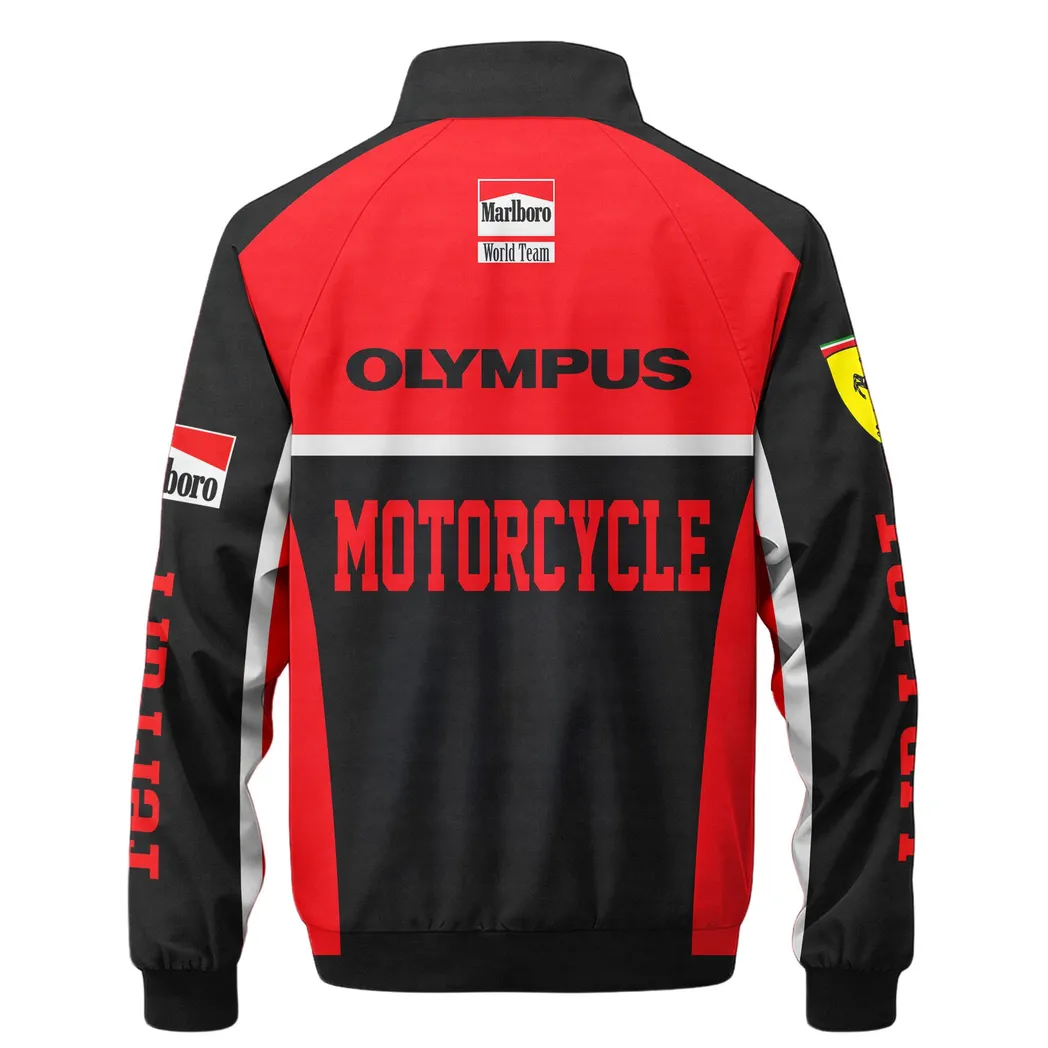Italian Racing Legend Stand Collar Jacket, Bold Game Day Spirit Jacket CAR422 - Image 3