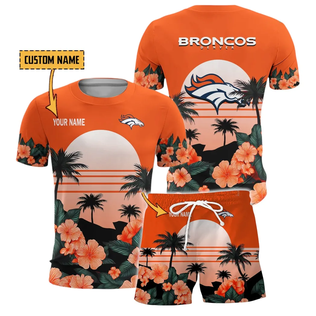 Lakefront Squad T-Shirt Set, Athletic Fan Shorts Outfit NFL630