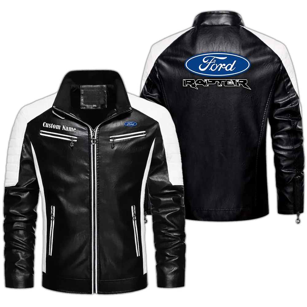 Lifestyle Built Men's Pu Leather Jacket, Auto Spirit PU Jacket CAR040 - Black
