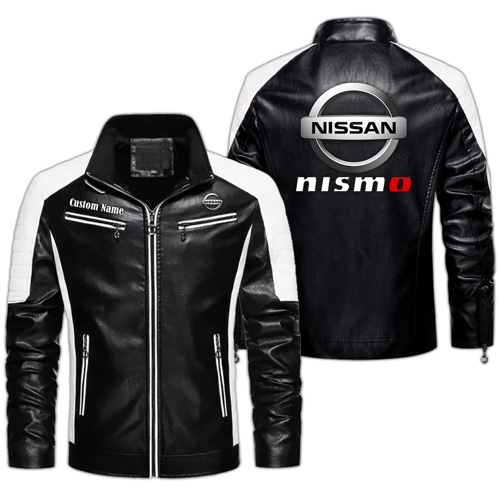 Lifestyle Gear Men's Pu Leather Jacket, Car Culture PU Jacket CAR040 - Black