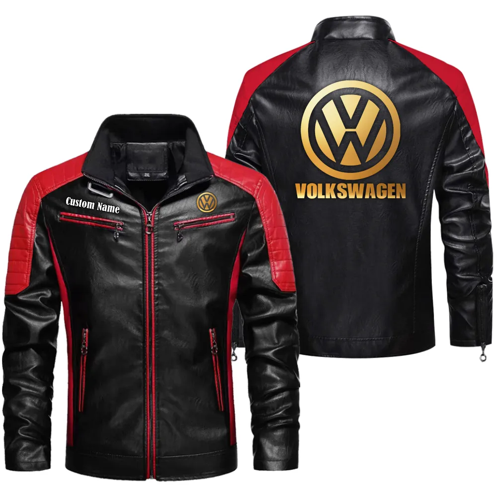Lifestyle Ride Men's Pu Leather Jacket, Rider Pride PU Jacket CAR040 - Red