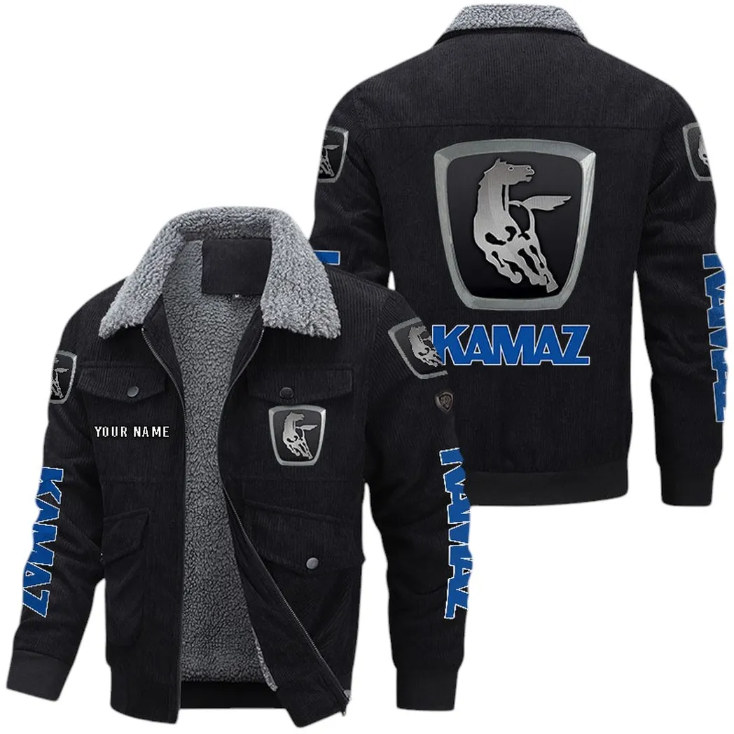 Long-Haul Truck Thickened Corduroy Jacket, Classic Corduroy Supporter Gear CAR149 - Black