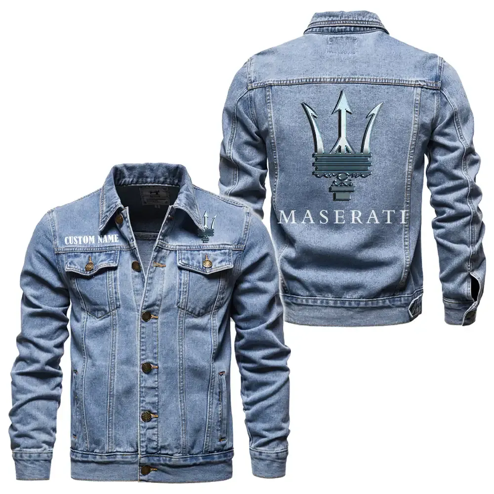 Luxury Coupe Make into line break Denim Jacket, Street Spirit Denim Jacket CAR190 - Light Blue