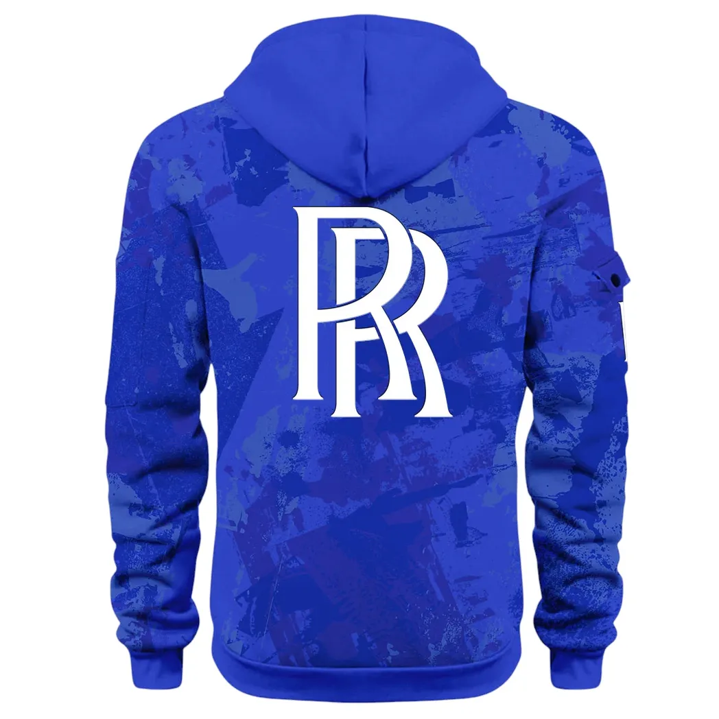 Luxury Performance Auto Hoodie Half Zip 3D Print, Casual Street-Ready Hoodie CAR514 - Blue - Image 3