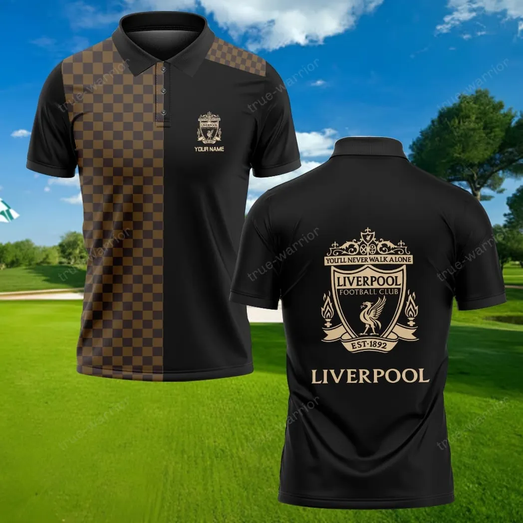 Mersey Red Squad Polo Shirt, Casual Sport Fan Polo EPL030 - Image 2