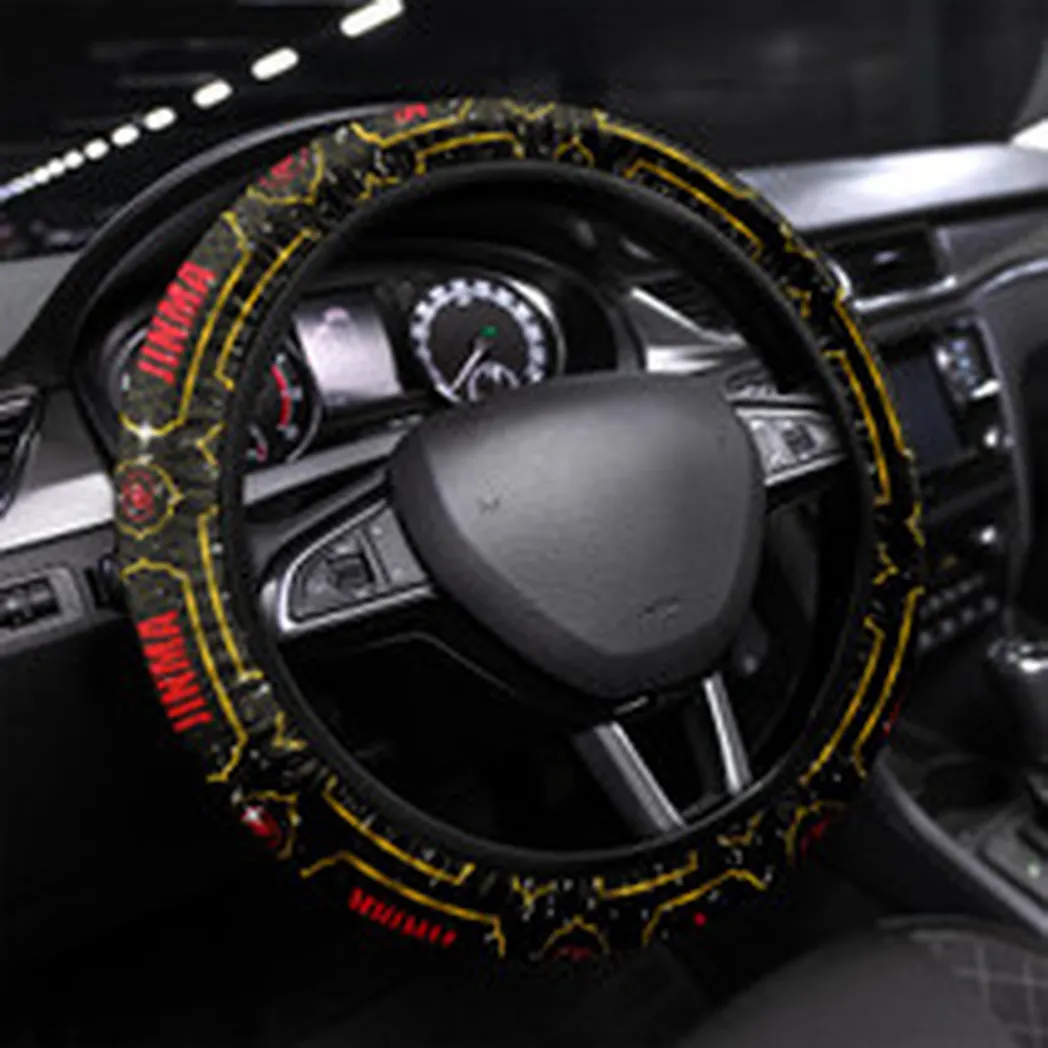Mini Agricultural Tractor Steering Wheel Cover 3D Print, Road-Ready Driver Wheel Cover CAR145 - Yellow