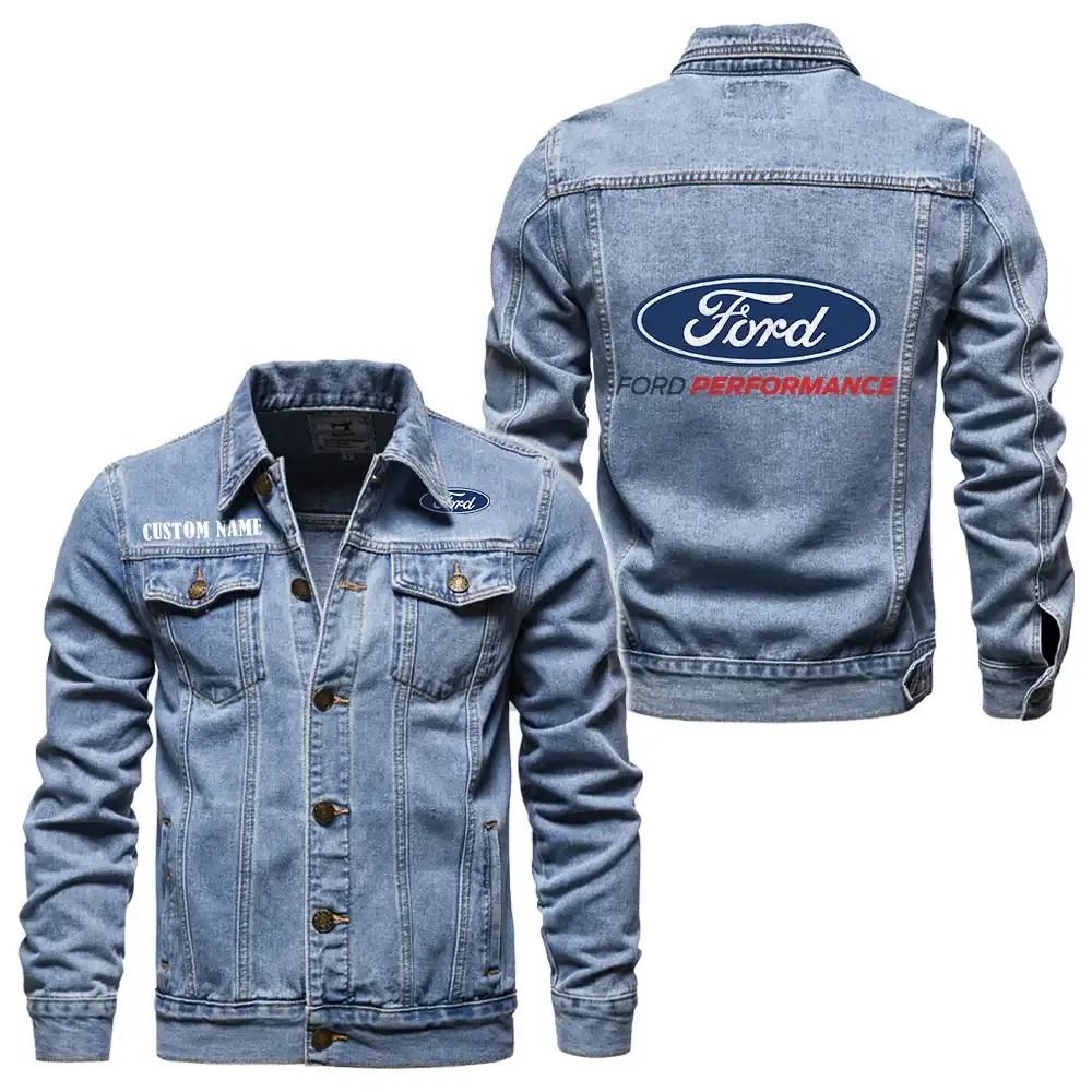 Motion Gear Denim Jacket, Garage-Ready Denim Wear CAR190 - Light Blue