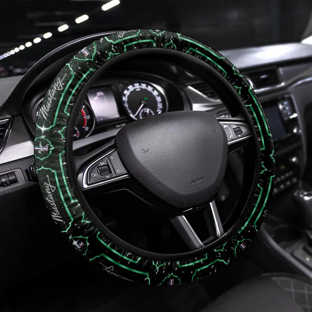 Muscle Car Steering Wheel Cover 3D Print, Everyday Car Enthusiast Cover CAR550 - Green