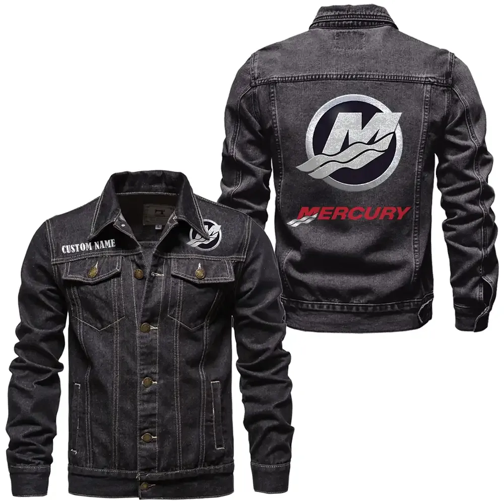 Nautical Propulsion Denim Jacket, Road-Ready Denim Jacket CAR190 - Black