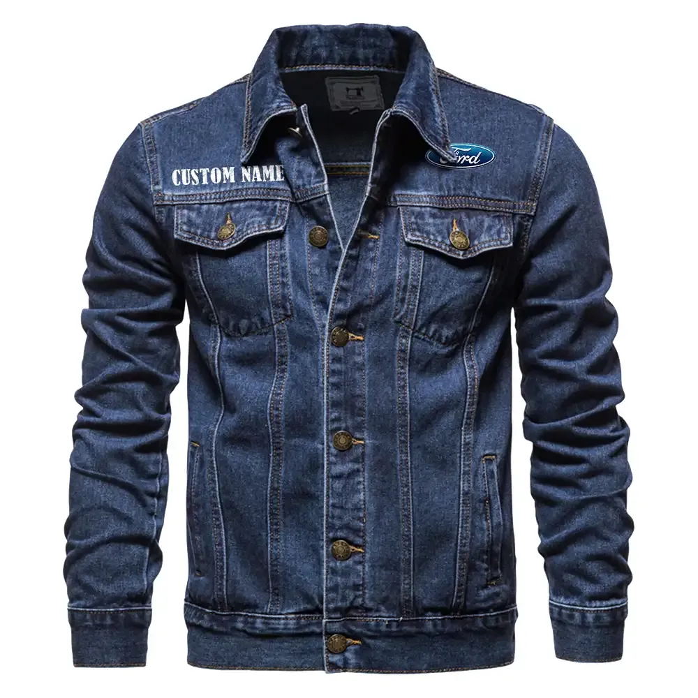 Off-Road Gear Denim Jacket, Everyday Rugged Denim Jacket CAR190 - Dark Blue