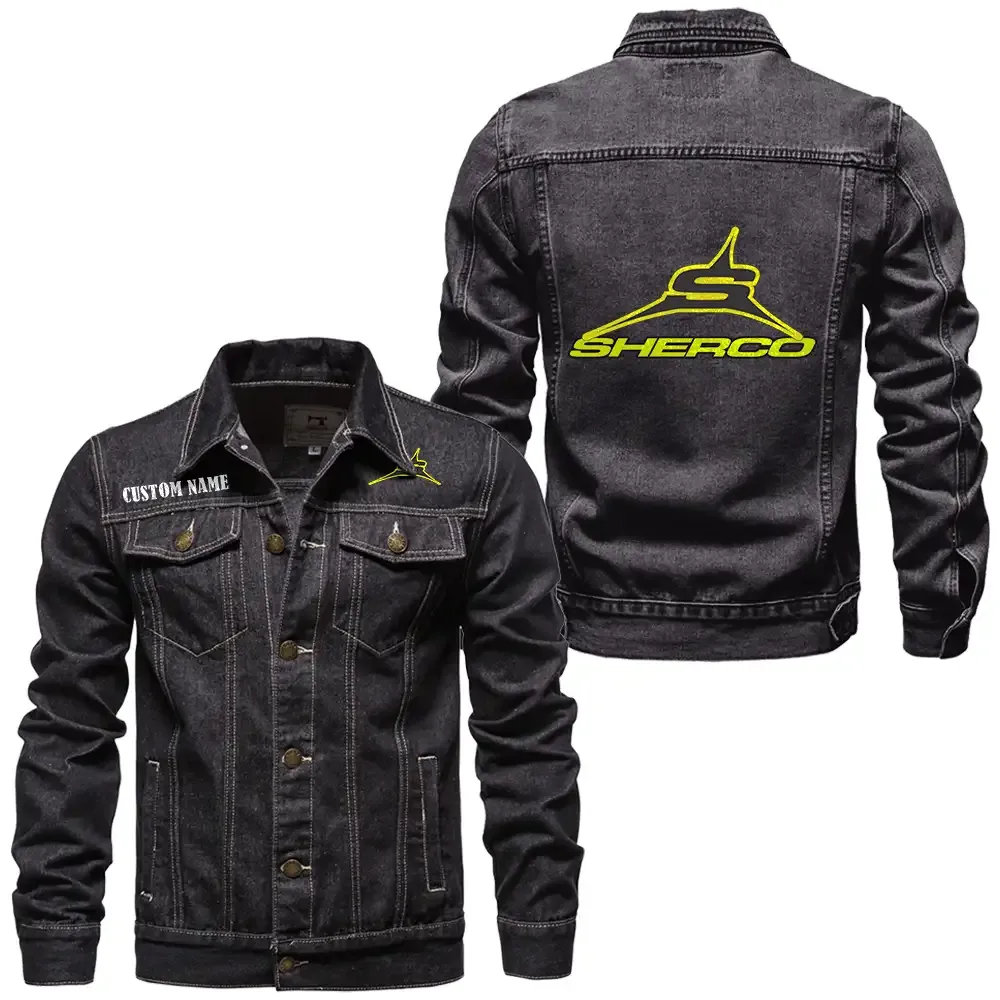Off-Road Motorbike Denim Jacket, Street Spirit Denim Jacket CAR190 - Black