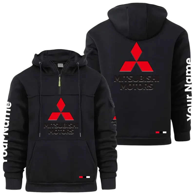 Off-Road SUV Large Pocket Hoodie, Road Warrior Style Hoodie CAR514 - Black