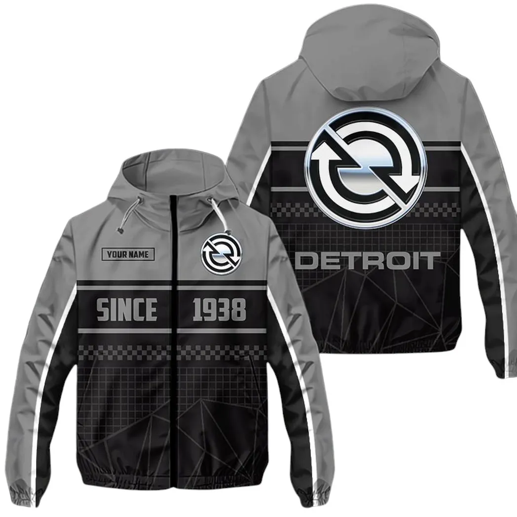 Old-Style Cargo Hauler Windbreaker Jacket, Supporter Spirit Waterproof CAR305 - Gray