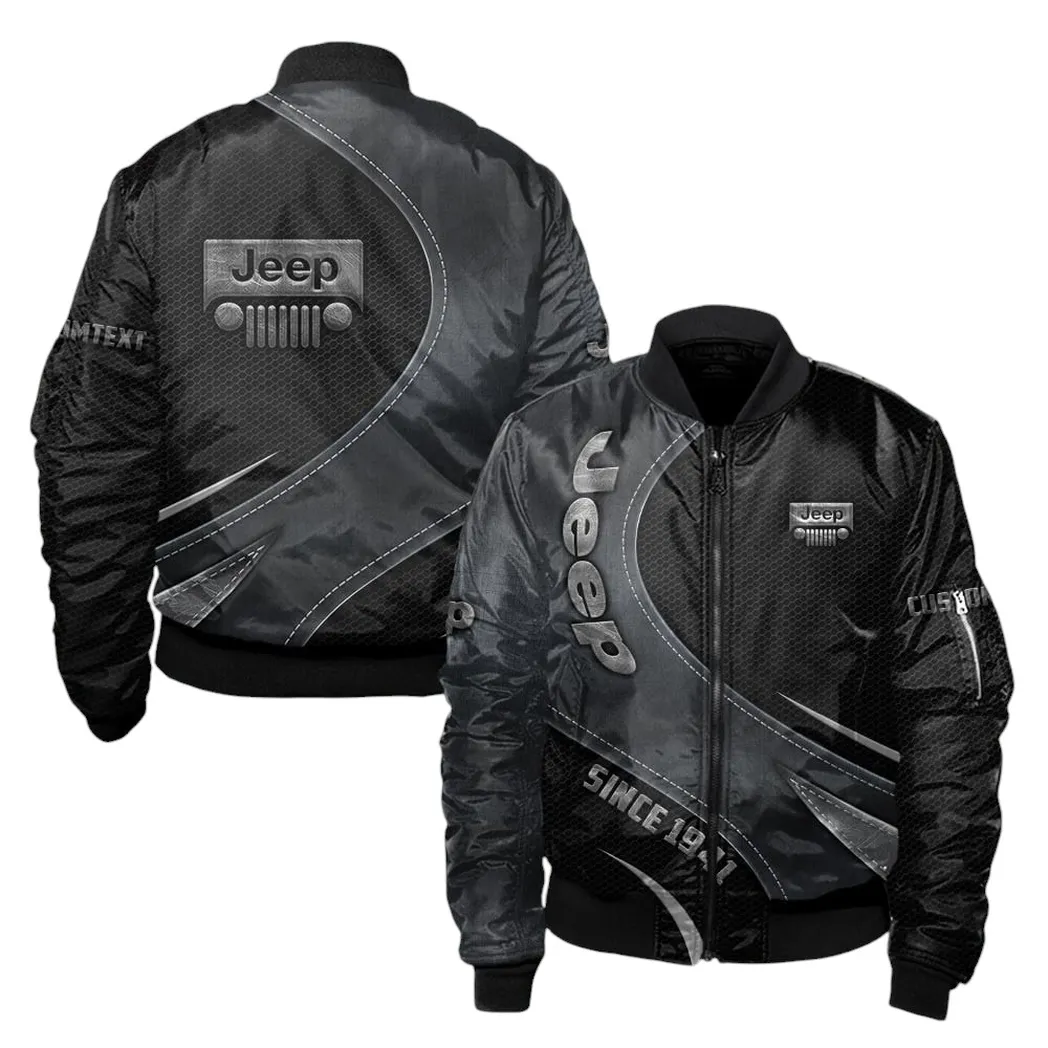 Outdoor Adventure Vehicle Bomber Jacket, Personalized Bomber Jacket Gear CAR171