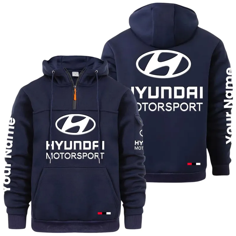 Passenger Vehicle Large Pocket Hoodie, Road-Ready Large Pocket Hoodie CAR514 - Navy