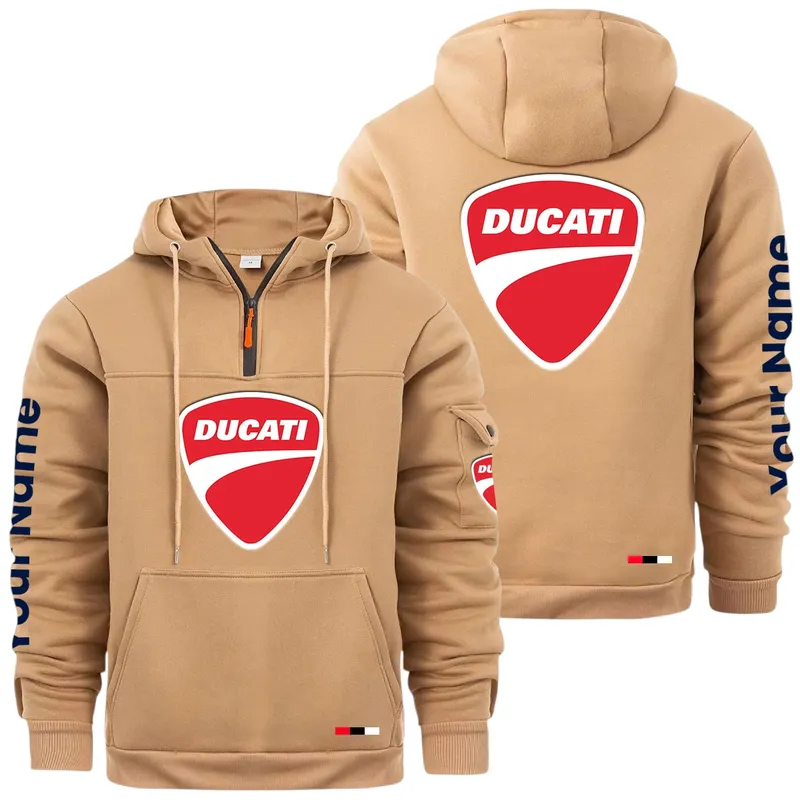 Performance Two-Wheeler Large Pocket Hoodie, Garage Life Comfort Hoodie CAR514 - Khaki