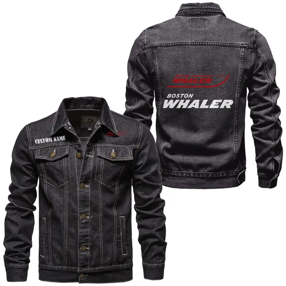 Powerboat Denim Jacket, Everyday Rugged Denim Jacket CAR190 - Black