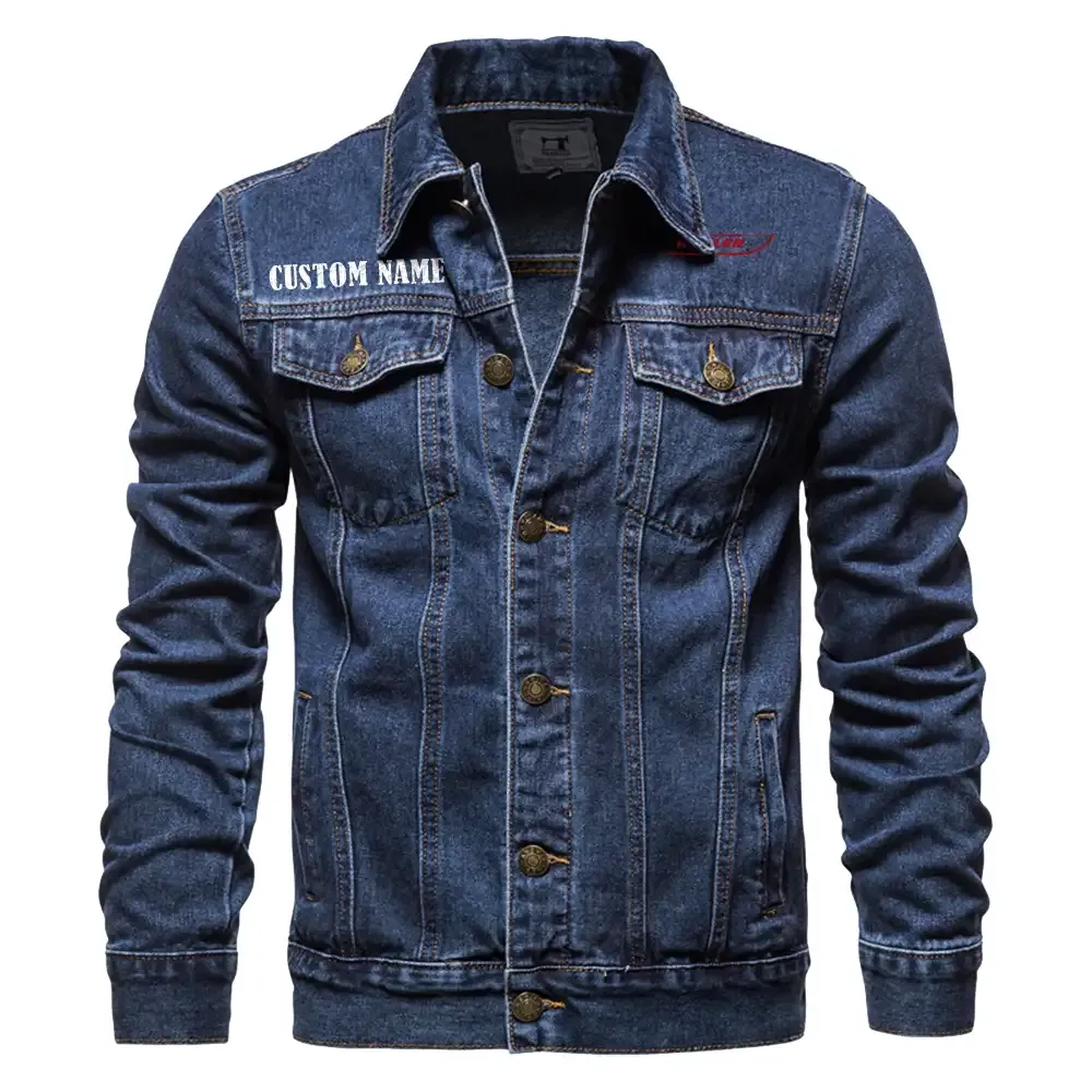 Powerboat Denim Jacket, Garage-Ready Denim Wear CAR190 - Dark Blue