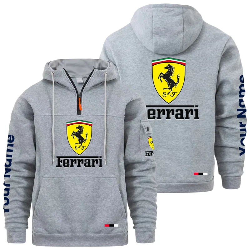 Precision Engineered Car Large Pocket Hoodie, Classic Garage Style Hoodie CAR514 - Light Gray