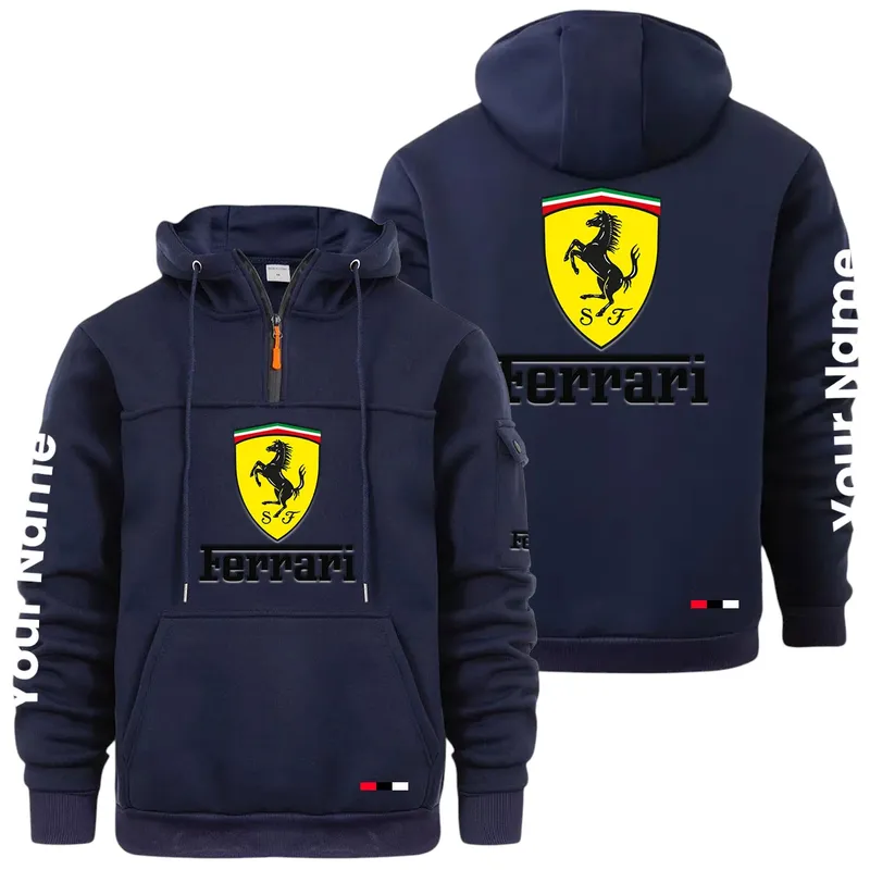 Precision Engineered Car Large Pocket Hoodie, Classic Garage Style Hoodie CAR514 - Navy