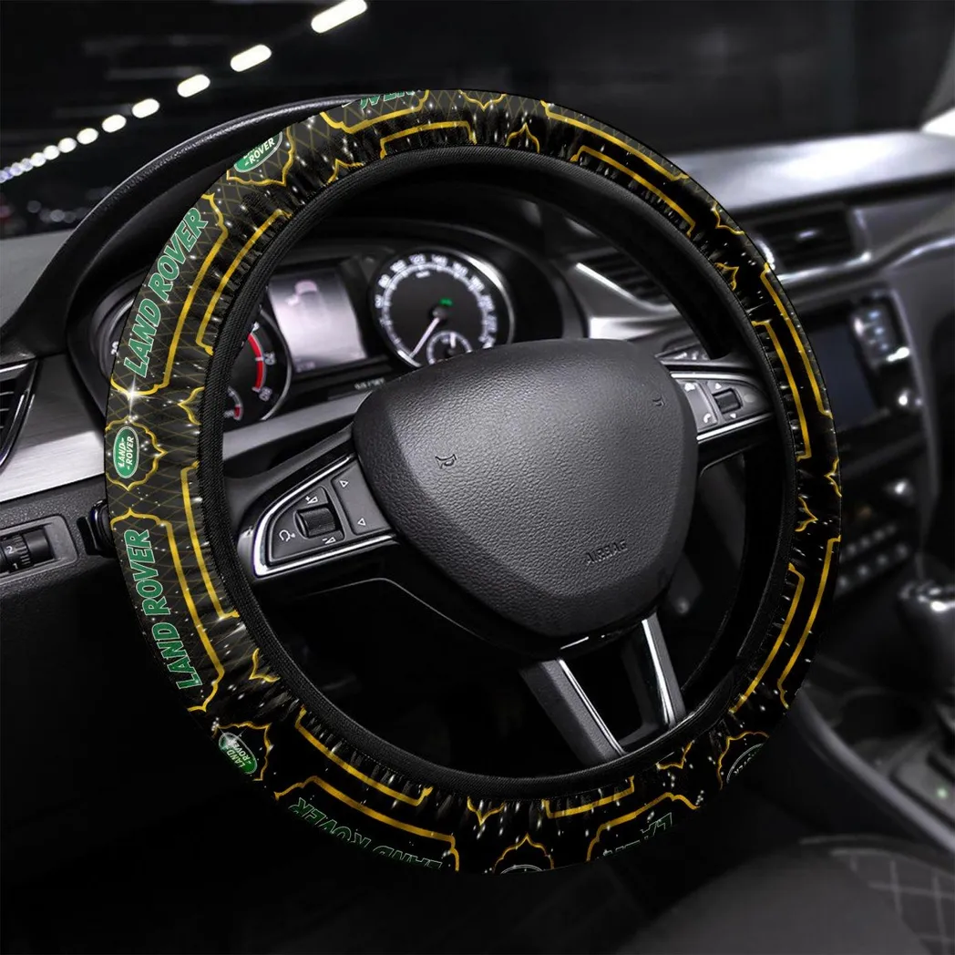 Premium Off-Road Ride Steering Wheel Cover 3D Print, All-Season Driver's Grip Cover CAR550 - Yellow