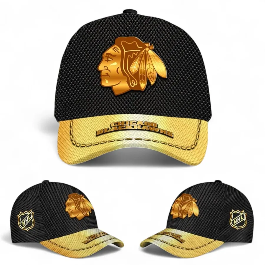 Puck Force Classic Cap, Bold Cap Play Hard NHL110 - Black