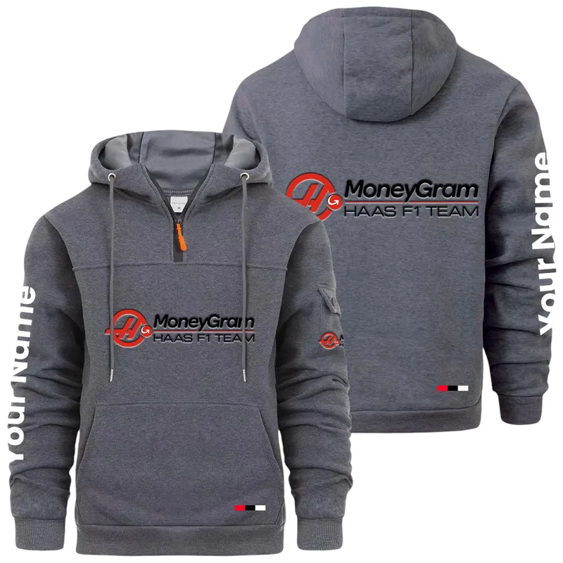 Racing Auto Large Pocket Hoodie, Car Enthusiast Everyday Hoodie CAR514 - Dark Gray
