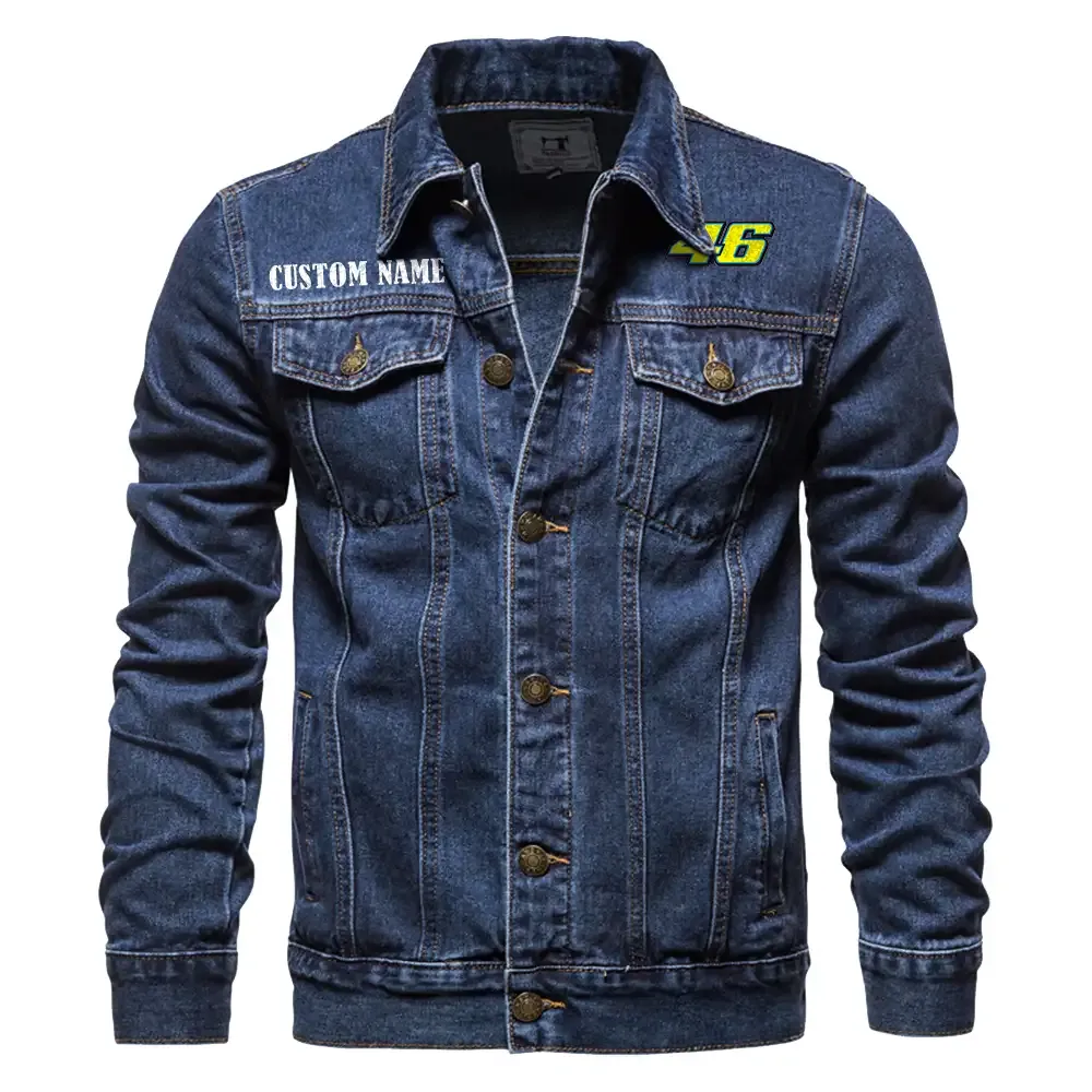 Racing Icon Denim Jacket, Garage-Ready Denim Wear CAR190 - Dark Blue