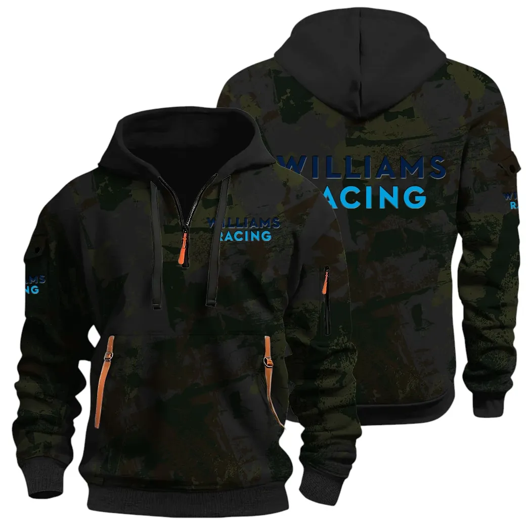 Racing Vibe Hoodie Half Zip 3D Print, Adventure-Ready Comfortable Hoodie CAR514 - Black