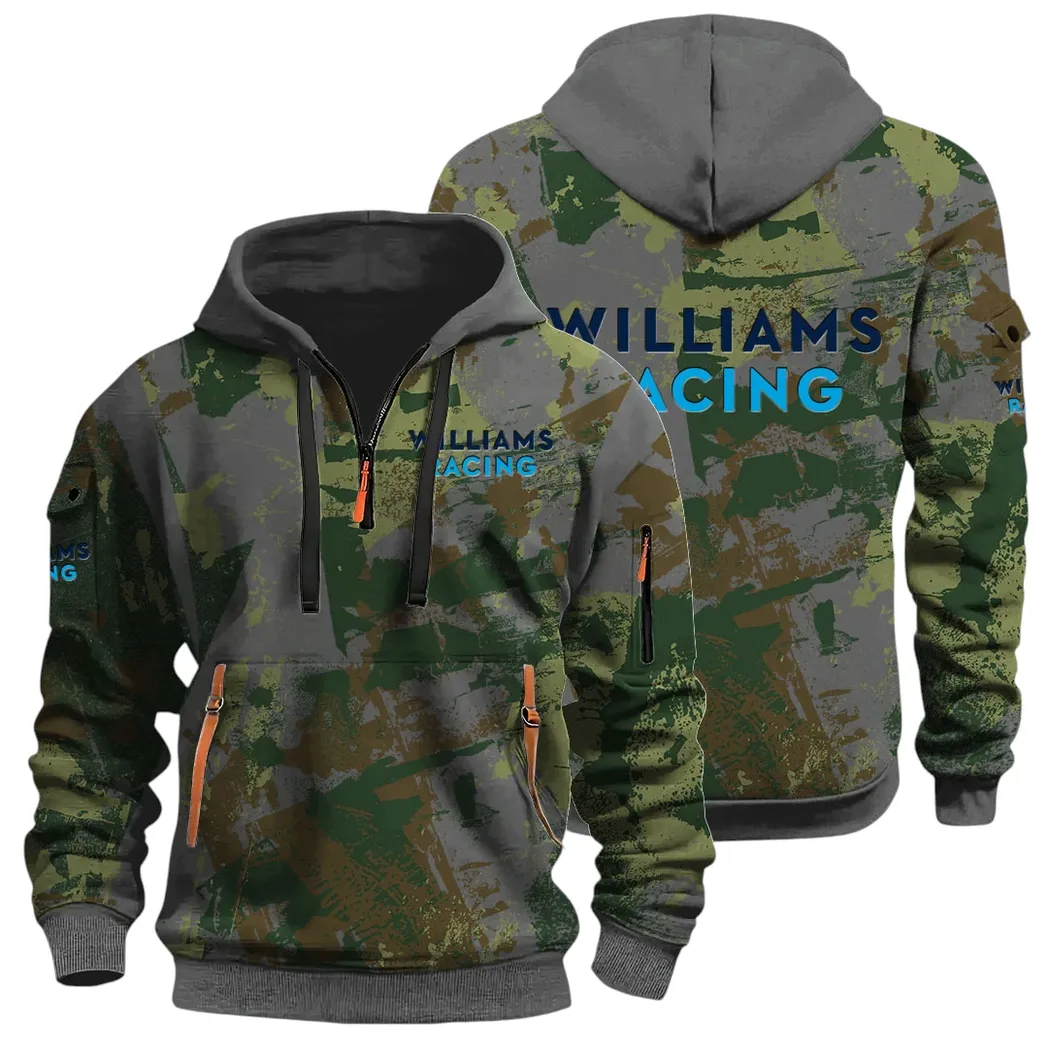 Racing Vibe Hoodie Half Zip 3D Print, Adventure-Ready Comfortable Hoodie CAR514 - Dark Gray