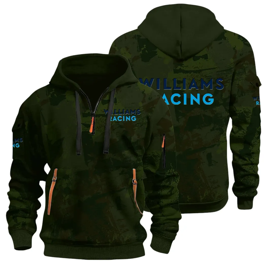 Racing Vibe Hoodie Half Zip 3D Print, Adventure-Ready Comfortable Hoodie CAR514 - Green