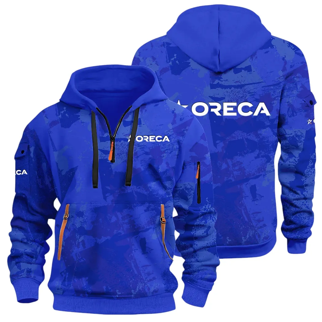 Racing Vibe Hoodie Half Zip 3D Print, Casual Fit for Everyday Wear Hoodie CAR514 - Blue