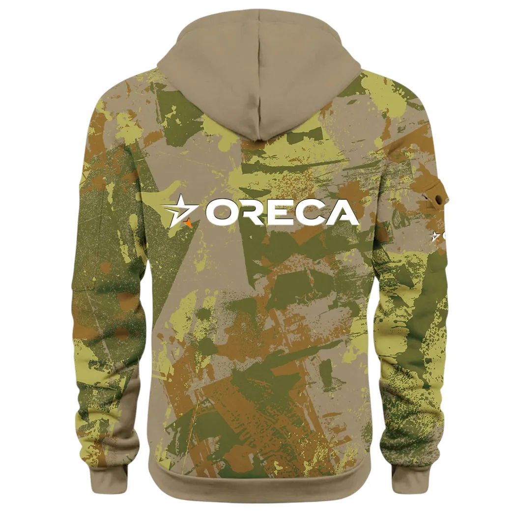 Racing Vibe Hoodie Half Zip 3D Print, Casual Fit for Everyday Wear Hoodie CAR514 - Khaki - Image 3